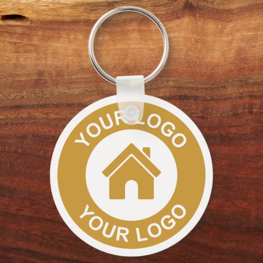 カスタムビジネスのロゴまたはイメージのプロモーション キーホルダー (正面)