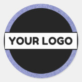 カスタムビジネスのロゴまたはイメージ ラウンドシール (正面)