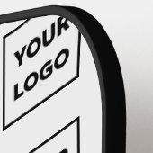 カスタムビジネスのロゴパターンの両面 ピックルボールラケット (左詳細)