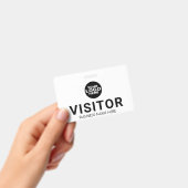 カスタムビジネスのロゴビジターパス バッジ (手持ち)