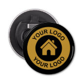 カスタムビジネスのロゴブラックプロモーション 栓抜き (正面)