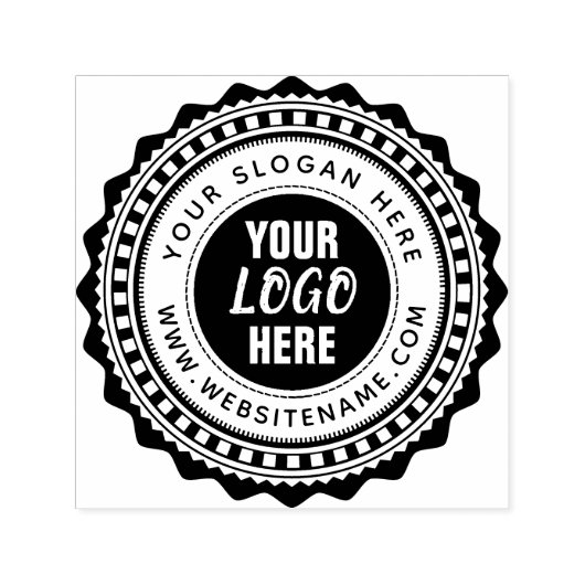 カスタムビジネスのロゴラウンド セルフインキングスタンプ (デザイン)