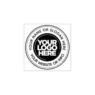 カスタムビジネスのロゴラウンド ラバースタンプ