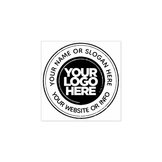 カスタムビジネスのロゴラウンド ラバースタンプ (インプリント)