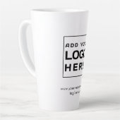 カスタムビジネスのロゴ企業のスワッグ カフェラテマグ (左アングル)