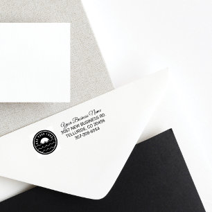 カスタムビジネスのロゴ企業の差出人住所 セルフインキングスタンプ