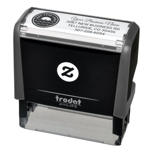 カスタムビジネスのロゴ企業の差出人住所 セルフインキングスタンプ (商品)