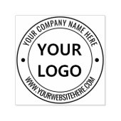 カスタムビジネスのロゴ名の情報の自動手書きスタンプ セルフインキングスタンプ (デザイン)