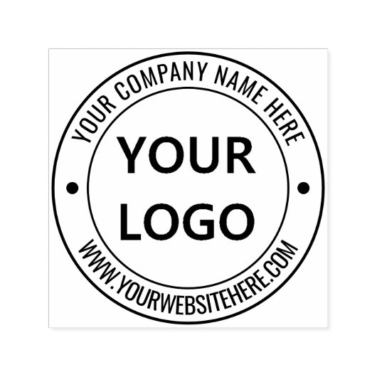 カスタムビジネスのロゴ名の情報の自動手書きスタンプ セルフインキングスタンプ (デザイン)