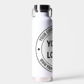 カスタムビジネスのロゴ名Webサイトウォーターボトル ウォーターボトル (正面)