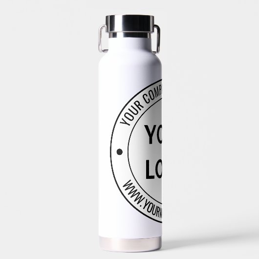 カスタムビジネスのロゴ名Webサイトウォーターボトル ウォーターボトル (正面)