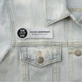 カスタムビジネスのロゴ抽象芸術 名札 (インサイチュ)