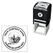 カスタムビジネスのロゴ セルフインキングスタンプ (インサイチュ)