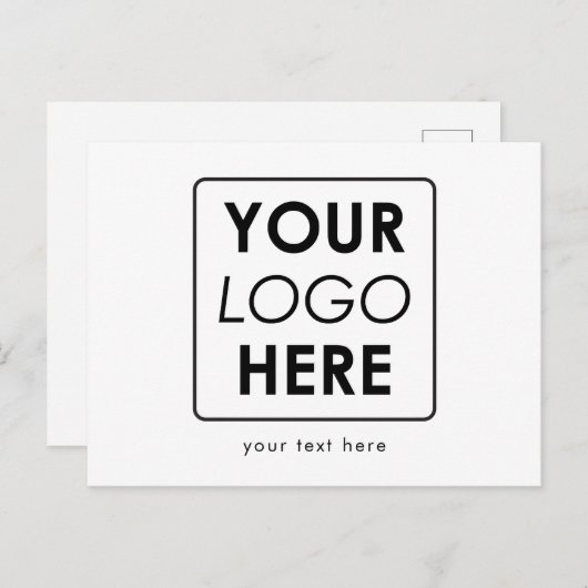 カスタムビジネスのロゴ/文字プロフェッショナル シーズンポストカード (正面/裏面)