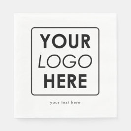 カスタムビジネスのロゴ/文字プロフェッショナル スタンダードランチョンナプキン