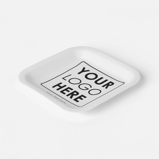カスタムビジネスのロゴ/文字プロフェッショナル ペーパープレート (傾斜あり)