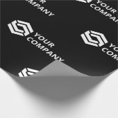 カスタムビジネスのロ企業のゴ黒 ラッピングペーパー (角)