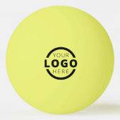 カスタムビジネスのロ企業のゴ（黄） 卓球ボール (正面)