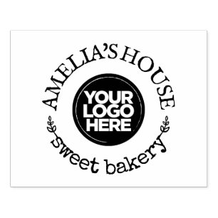 カスタムビジネスのロ素朴ゴ（大） ラバースタンプ