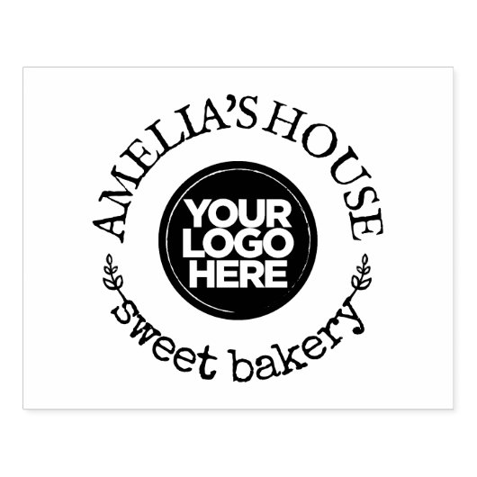 カスタムビジネスのロ素朴ゴ(大) ラバースタンプ (インプリント)