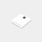 カスタムビジネスの基本ロゴと連絡詳細 ポストイット (アングル)