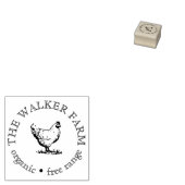 カスタムビジネスの宣伝用ロゴ ラバースタンプ (押印)