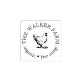 カスタムビジネスの宣伝用ロゴ ラバースタンプ (インプリント)