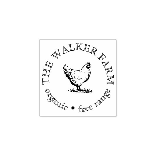 カスタムビジネスの宣伝用ロゴ ラバースタンプ (インプリント)