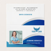 カスタムビジネスの宣伝用ロゴ 名刺 (外部フラット)