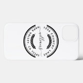 カスタムビジネスの宣伝用ロゴ Case-Mate iPhoneケース (裏面 (横))