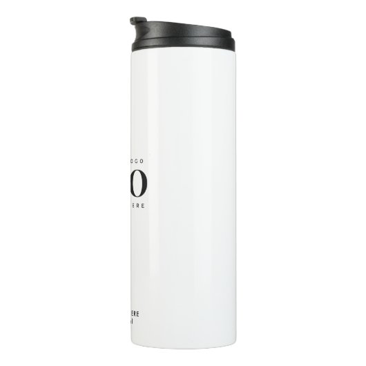 カスタムビジネスカンパニー長方形ロゴテキスト タンブラー (回転右)