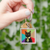 カスタムビジネスキャットキーチェーン キーホルダー (手)