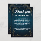 カスタムビジネスサンキューフラットサンキューカード サンキューカード (正面/裏面)