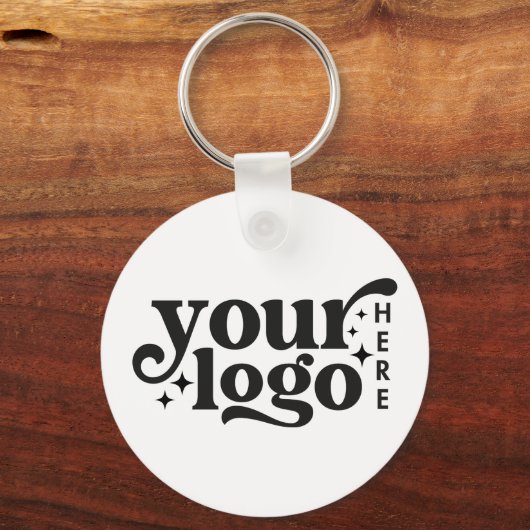 カスタムビジネスシンプルロゴミニマルプロフェッショナル キーホルダー (正面)