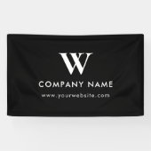 カスタムビジネステーつるブルのバモダンナーブラック 横断幕 (横)