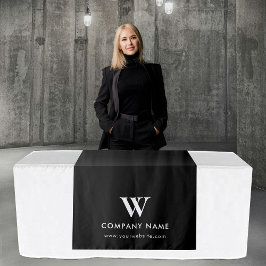 カスタムビジネステーブルランナーバナモダンブラック タペストリー