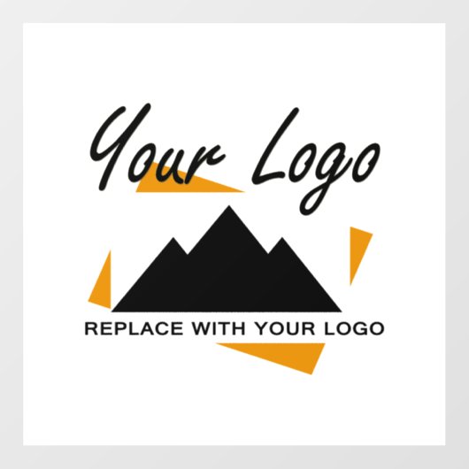 カスタムビジネスデザイン あなたの会社のロゴを追加 ウィンドウサイン (シート)