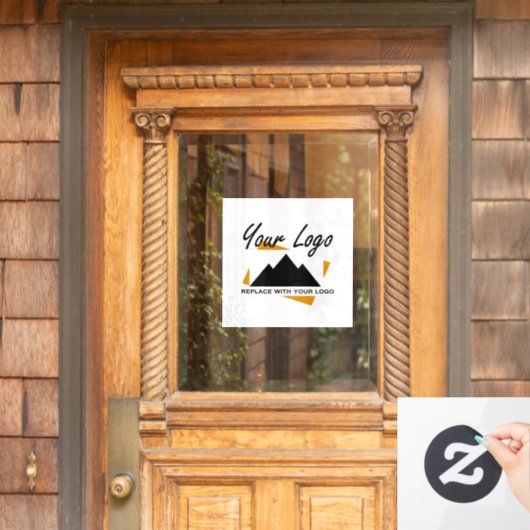 カスタムビジネスデザイン あなたの会社のロゴを追加 ウィンドウサイン (ホームデコレーション)