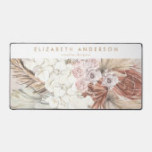 カスタムビジネスパンパスグラスフローラトロピカル デスクマット (正面)