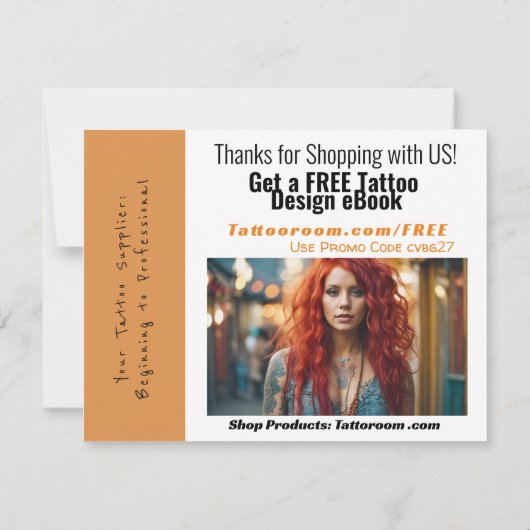 カスタムビジネスフライヤーブランディングテンプレート ノートカード (裏面)