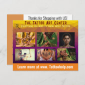 カスタムビジネスフライヤーブランディングテンプレート ノートカード (正面/裏面)