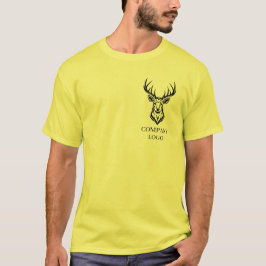 カスタムビジネスブランドロゴQRコードスキャンテキスト Tシャツ
