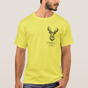 カスタムビジネスブランドロゴQRコードスキャンテキスト Tシャツ