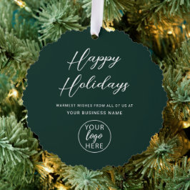 カスタムビジネスホリデー オーナメントカード