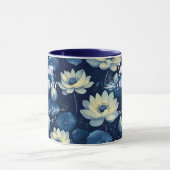 カスタムビジネスボホーウェルネスマグトランクブルー マグカップ (中央)