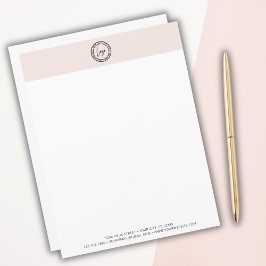 カスタムビジネスミニマルロゴモダン赤面ピンク