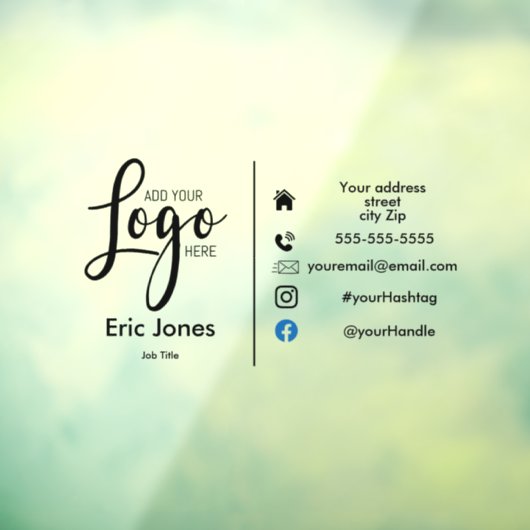 カスタムビジネスロゴとソーシャルメディア用のロゴを追加 ウィンドウサイン (シート3)