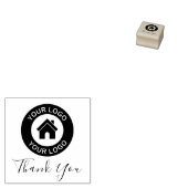 カスタムビジネスロゴとテキストありがとうございます ラバースタンプ (押印)