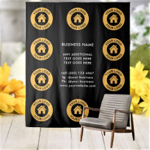 カスタムビジネスロゴとテキストの背景