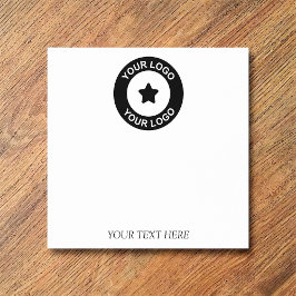 カスタムビジネスロゴとテキスト ポストイット